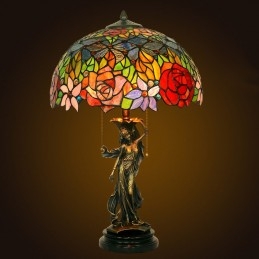 40 cm Rose Tiffany Stained...